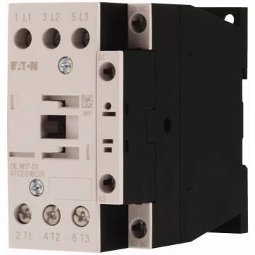 dilm17-01(110v50hz,120v60hz)   3P 7.5Kw Contactor AC-3 18A 1NC (110V AC)