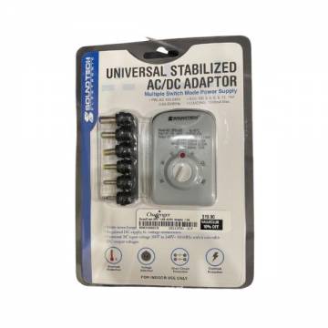 sps-uk8   Universal Stabilized AC/DC Adaptor 100-240V AC 1500mA 3/5/6/9/12/15V DC