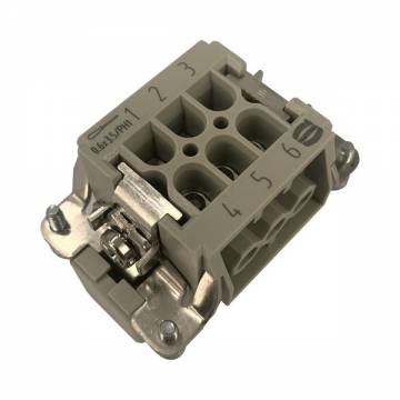 han09330062601   6+PE M/Insert 500V 16A - Size 6B