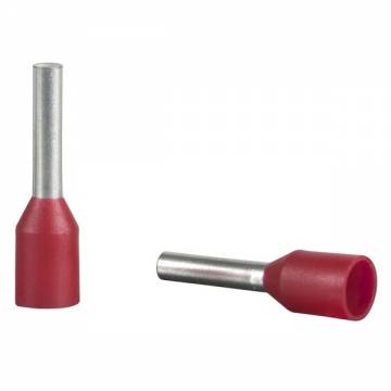 dz5ce010  Cable End 1mm - Red  (100/pkt)