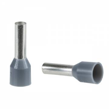 dz5ce025  Cable End 2.5mm - Grey  (100/pkt)