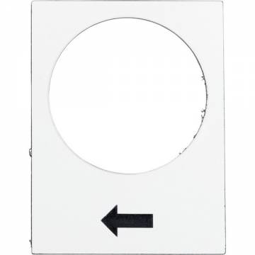 zb2by4901   White Legend Plate (Raise, Slow)