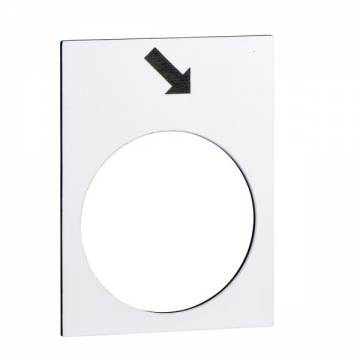 zb2by4913   White Legend Plate (Forward, Slow)