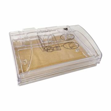 223tr   Switch Socket Clear Cover Box 2G (Clear)